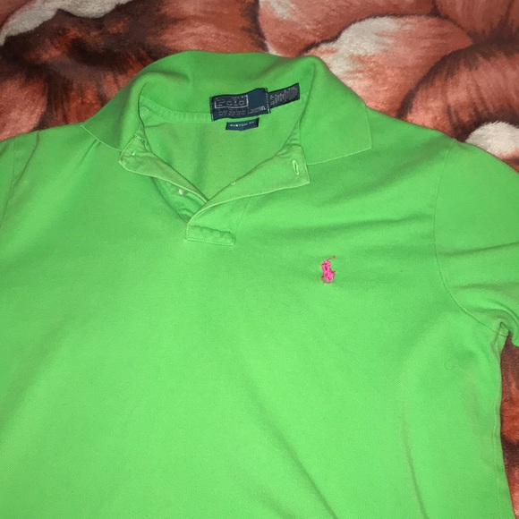 light green ralph lauren shirt